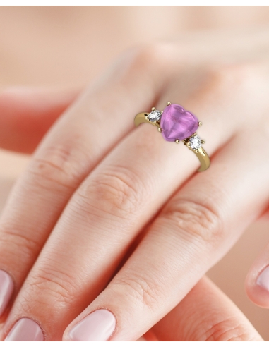 ANILLO GAIA DE ORO Y TOPACIO CON TURMALINA...