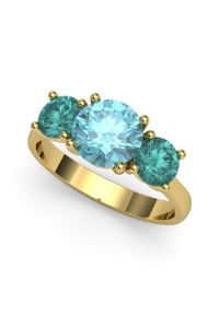 ANILLO ORO  Y TOPACIO LONDON