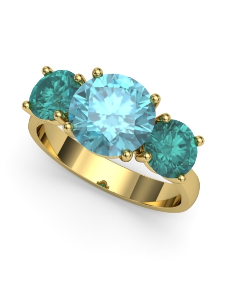 ANILLO ORO  Y TOPACIO LONDON