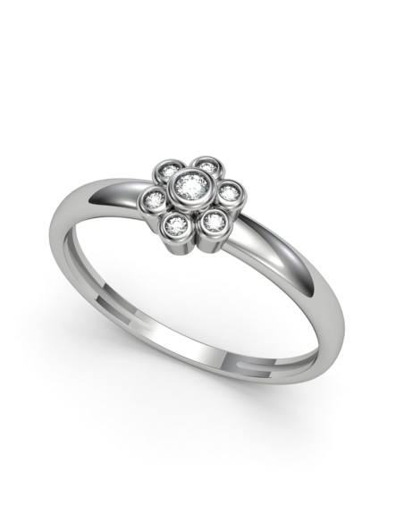 ANILLO ORO BTE 0,07 CT