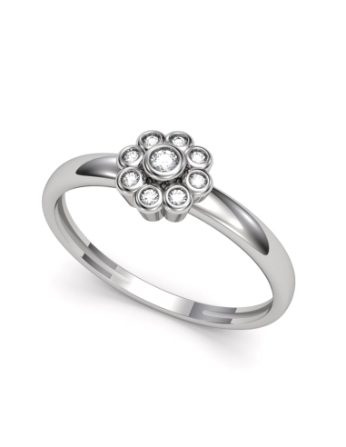 ANILLO ORO BTE 0,08 CT