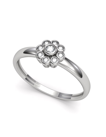 ANILLO ORO BTE 0,08 CT