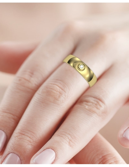 ANILLO ORO DIAMANTE 0,02 CT