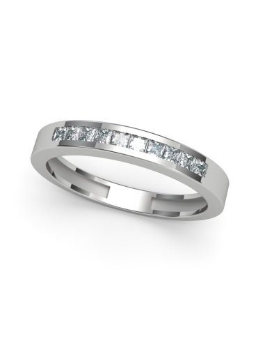 MEDIA ALIANZA ORO DIAMANTES PRINCESA 0,25 CT