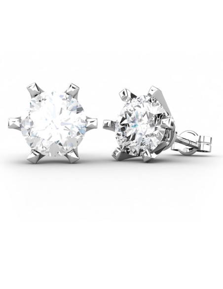 PENDIENTES LES HALLES DE ORO Y DIAMANTES DE 2,00 CT