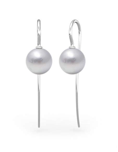 PENDIENTES DAFNE DE ORO Y PERLA AUSTRALIANA