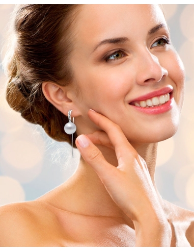 PENDIENTES DANAE DE ORO Y DIAMANTES DE 0,06 CT...