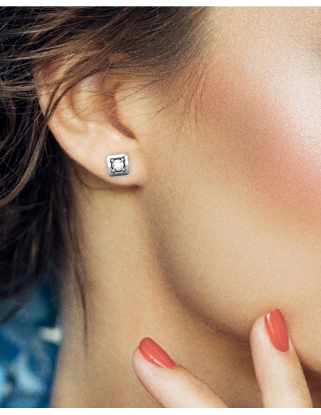 PENDIENTES ORO DIAMANTE 0,18 CT
