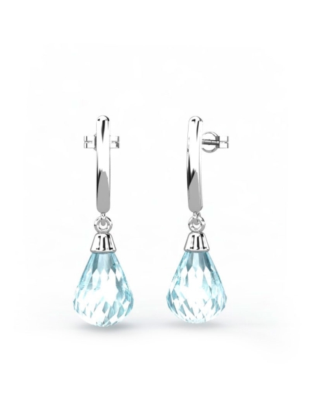 PENDIENTES ORO TOPACIO SKY