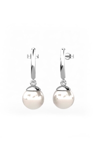 PENDIENTES ORO PERLA RED
