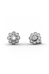 PENDIENTES EPOQUE DE ORO Y DIAMANTE DE 0,32 CT