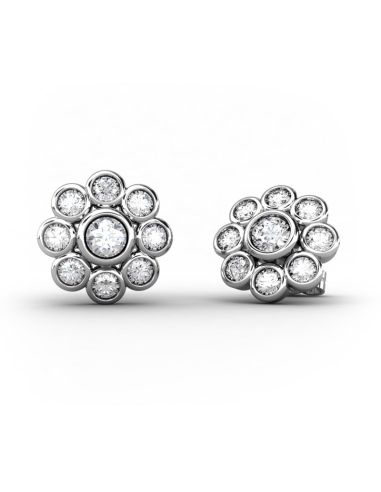 PENDIENTES EPOQUE DE ORO Y DIAMANTE DE 0,72 CT