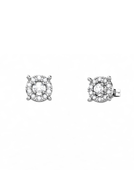PENDIENTES DESMONTABLES 2 EN 1 LE BLANC DE ORO Y DIAMANTES 1,35 CT