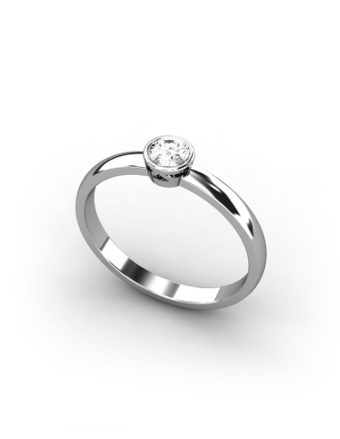 ANILLO MANHATTAN DE ORO Y DIAMANTE DE 0,25 CT