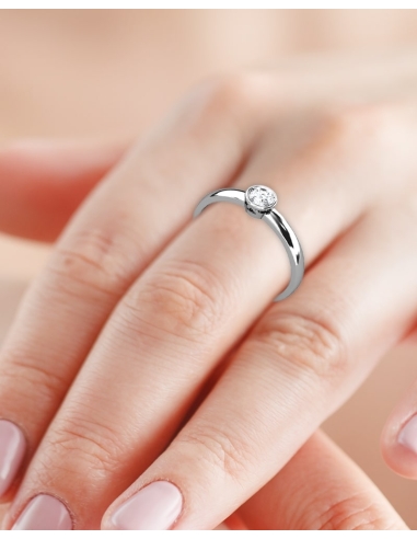 ANILLO MANHATTAN DE ORO Y DIAMANTE DE 0,25 CT