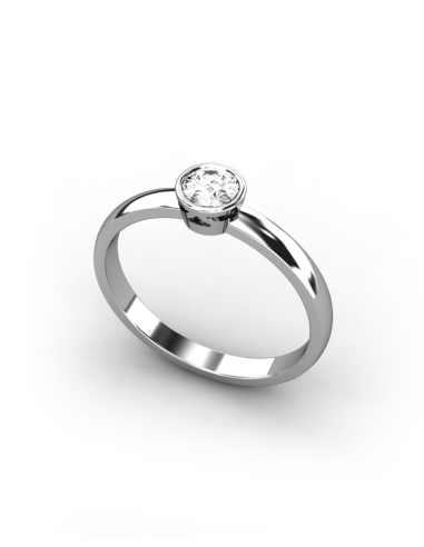 ANILLO MANHATTAN DE ORO Y DIAMANTE DE 0,30 CT