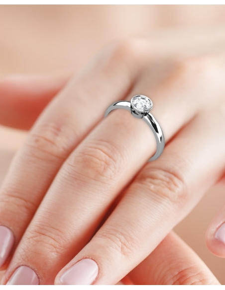 ANILLO MANHATTAN DE ORO Y DIAMANTE DE 0,50 CT