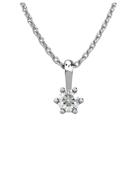 COLGANTE BROOKLYN DE ORO Y DIAMANTE DE 0,30 CT