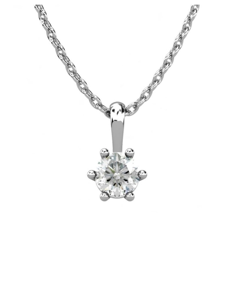 COLGANTE BROOKLYN DE ORO Y DIAMANTE DE 0,50 CT