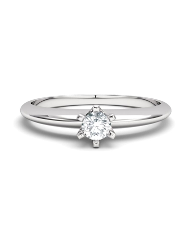 ANILLO LES HALLES DE ORO Y DIAMANTE DE 0,10 CT