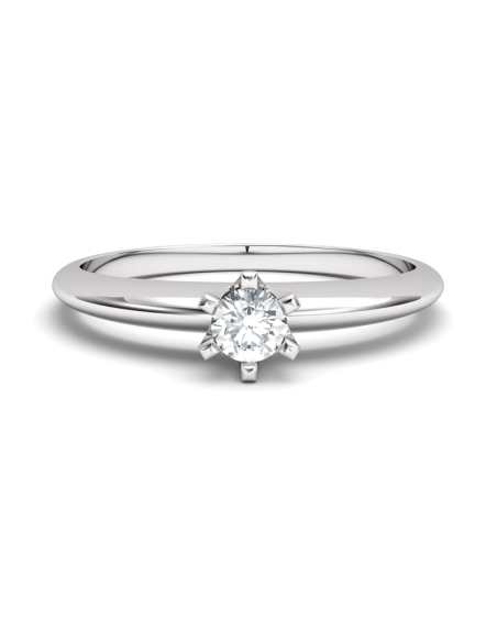 ANILLO LES HALLES DE ORO Y DIAMANTE DE 0,10 CT