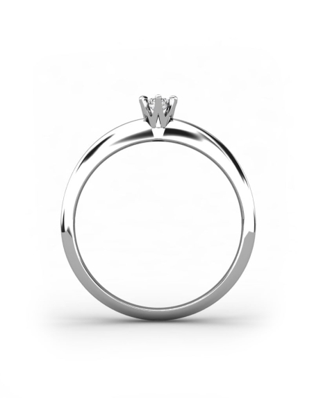 ANILLO LES HALLES DE ORO Y DIAMANTE DE 0,10 CT