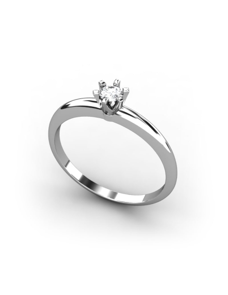 ANILLO LES HALLES DE ORO Y DIAMANTE DE 0,15 CT