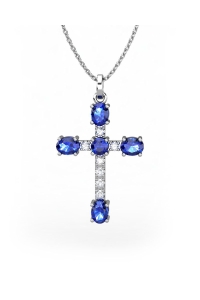COLGANTE ORO DIAMANTE 0,05 CT ZAFIROS