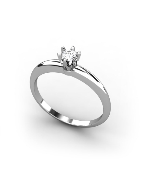 ANILLO LES HALLES DE ORO Y DIAMANTE DE 0,20 CT