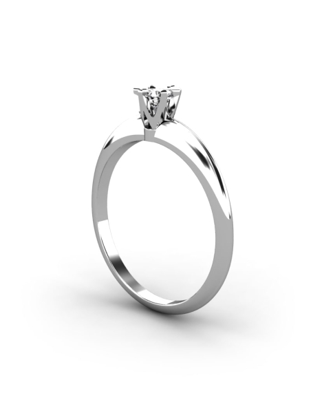 ANILLO LES HALLES DE ORO Y DIAMANTE DE 0,20 CT