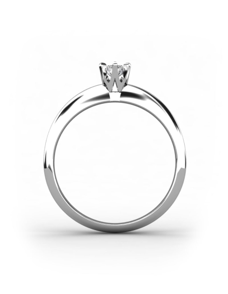ANILLO LES HALLES DE ORO Y DIAMANTE DE 0,20 CT