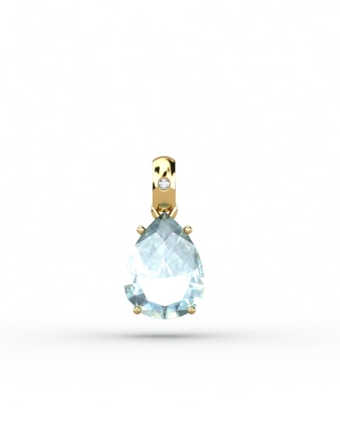 COLGANTE GAIA DE ORO Y DIAMANTES DE 0,01 CT CON...