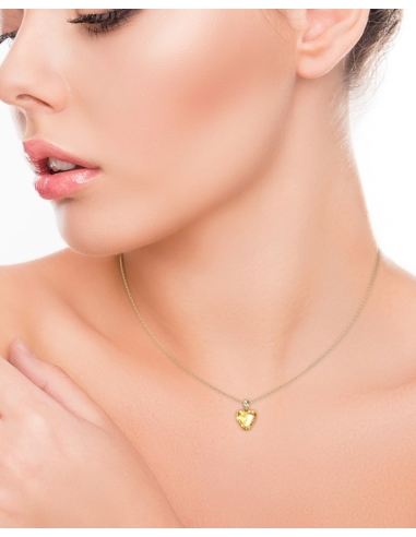 COLGANTE GAIA DE ORO Y DIAMANTES DE 0,01 CT CON...