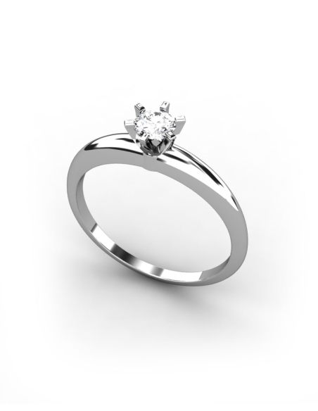 ANILLO LES HALLES DE ORO Y DIAMANTE DE 0,35 CT