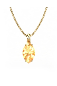 COLGANTE GAIA DE ORO Y DIAMANTES DE 0,01 CT CON MARQUISE...