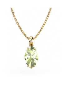 COLGANTE GAIA DE ORO Y DIAMANTES DE 0,01 CT CON MARQUISE...