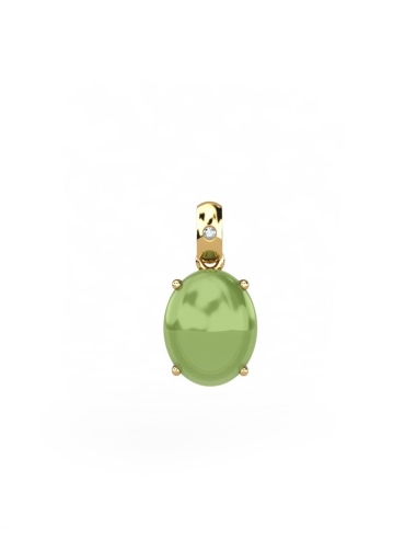 COLGANTE GAIA DE ORO Y DIAMANTES DE 0,01 CT CON...