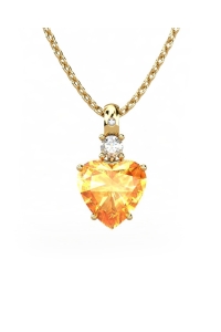 COLGANTE GAIA DE ORO GAIA CON DIAMANTE DE 0,01 CT Y...