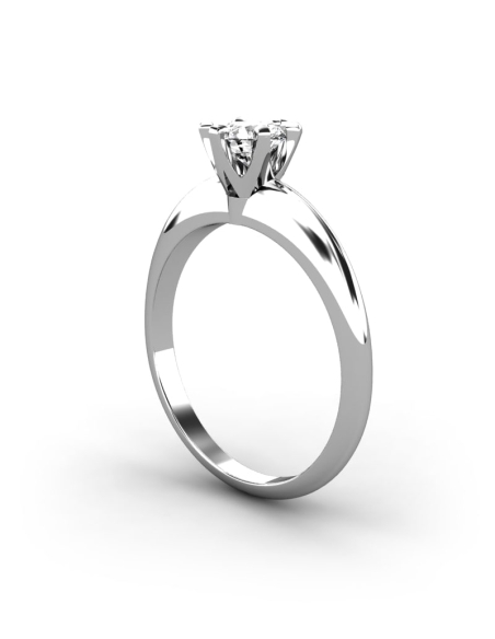 ANILLO LES HALLES DE ORO Y DIAMANTE DE 0,60 CT