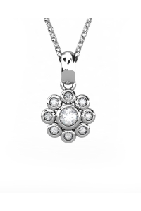 COLGANTE EPOQUE DE ORO Y DIAMANTE DE 0,16 CT
