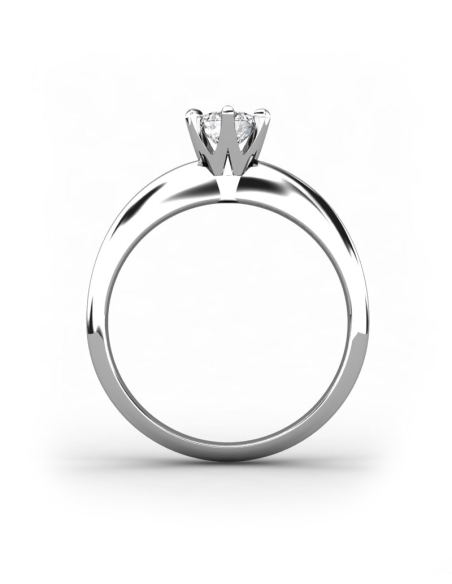 ANILLO LES HALLES DE ORO Y DIAMANTE DE 0,60 CT