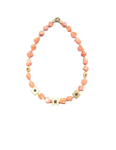 COLLAR CORAL ROSA.