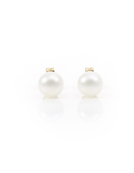 PENDIENTES NATUREA DE ORO CON PERLA CULTIVADA DE 5MM