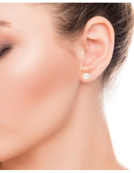 PENDIENTES NATUREA DE ORO CON PERLA CULTIVADA DE 5MM