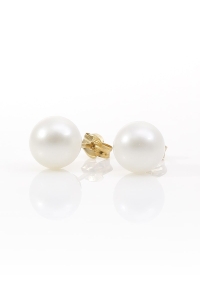 PENDIENTES NATUREA DE ORO CON PERLA CULTIVADA DE 8MM