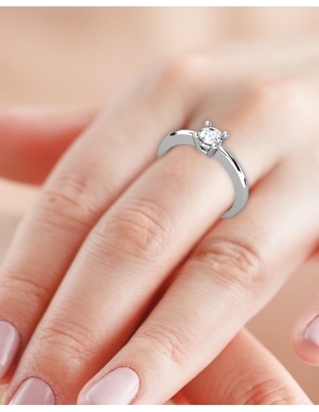 ANILLO MONTMARTRE DE ORO Y DIAMANTE DE 0,40 CT