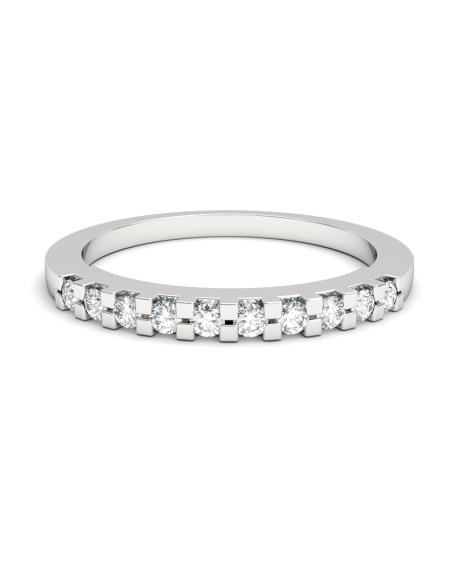 ANILLO MEDIA ALIANZA BEIRUT DE ORO Y DIAMANTES DE 0,25 CT