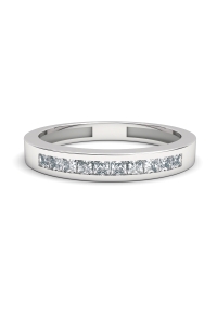 MEDIA ALIANZA ORO DIAMANTES PRINCESA 0,25 CT