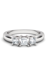 ANILLO ORO DIAMANTE 0.50CT  PRINCESA