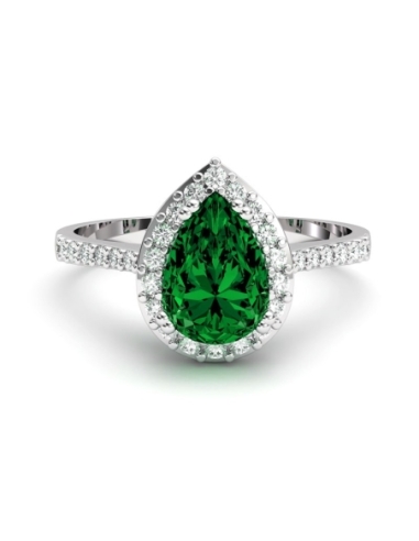 ANILLO VENDOME ORO DIAMANTES 0.21 CT ESMERALDA...